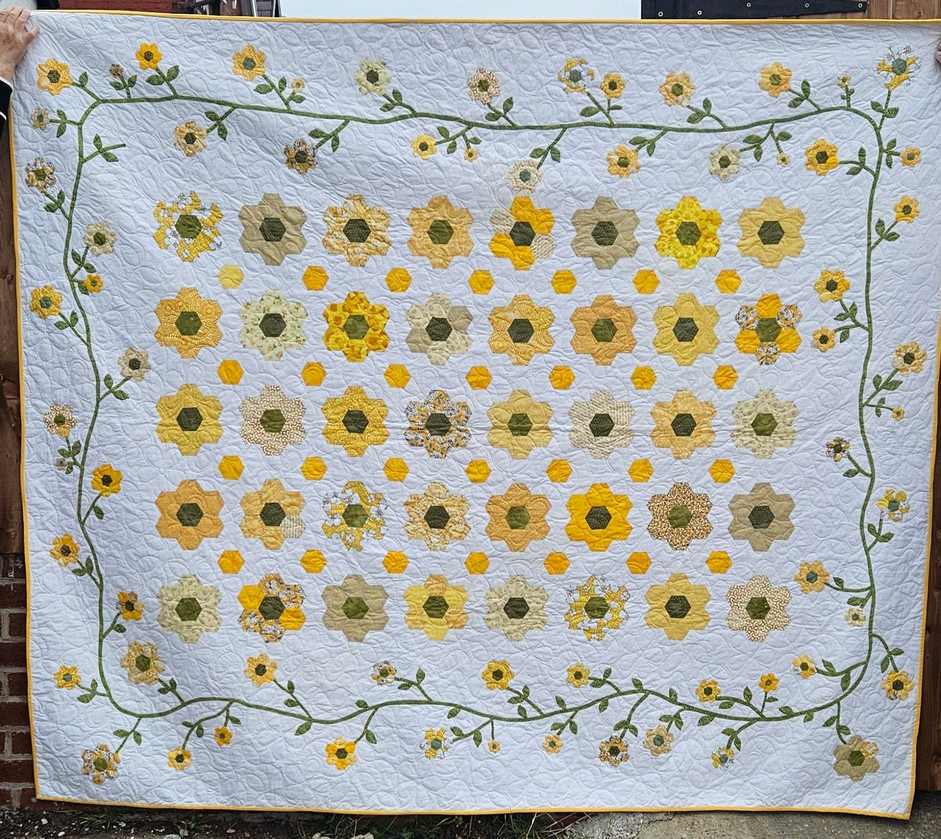 Grandmother's Sunflower Garden by Maria