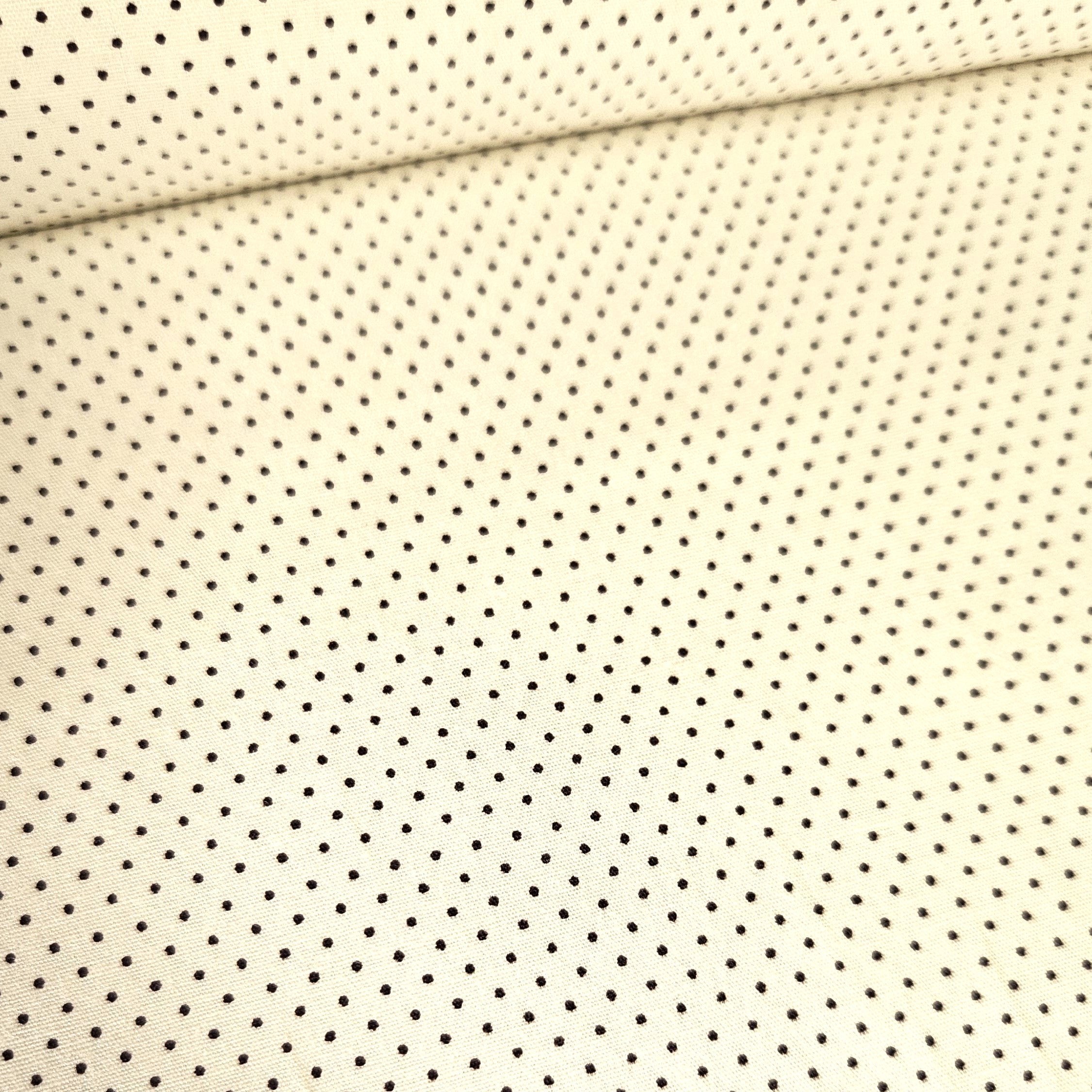 Poplin - Pin Dot Neutral 100% Cotton Fabric Yard