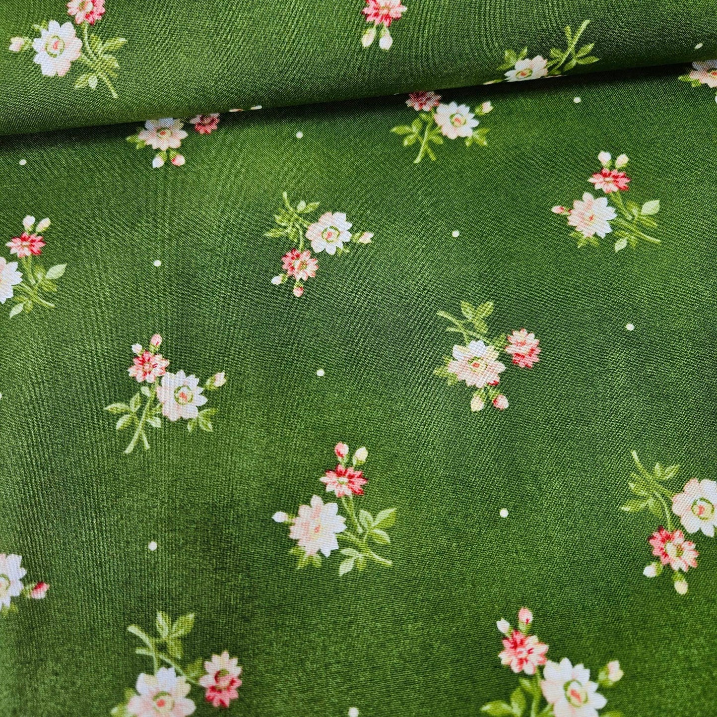 Maywood Studios - My Secret Garden Green 1973 100% Cotton Fabric