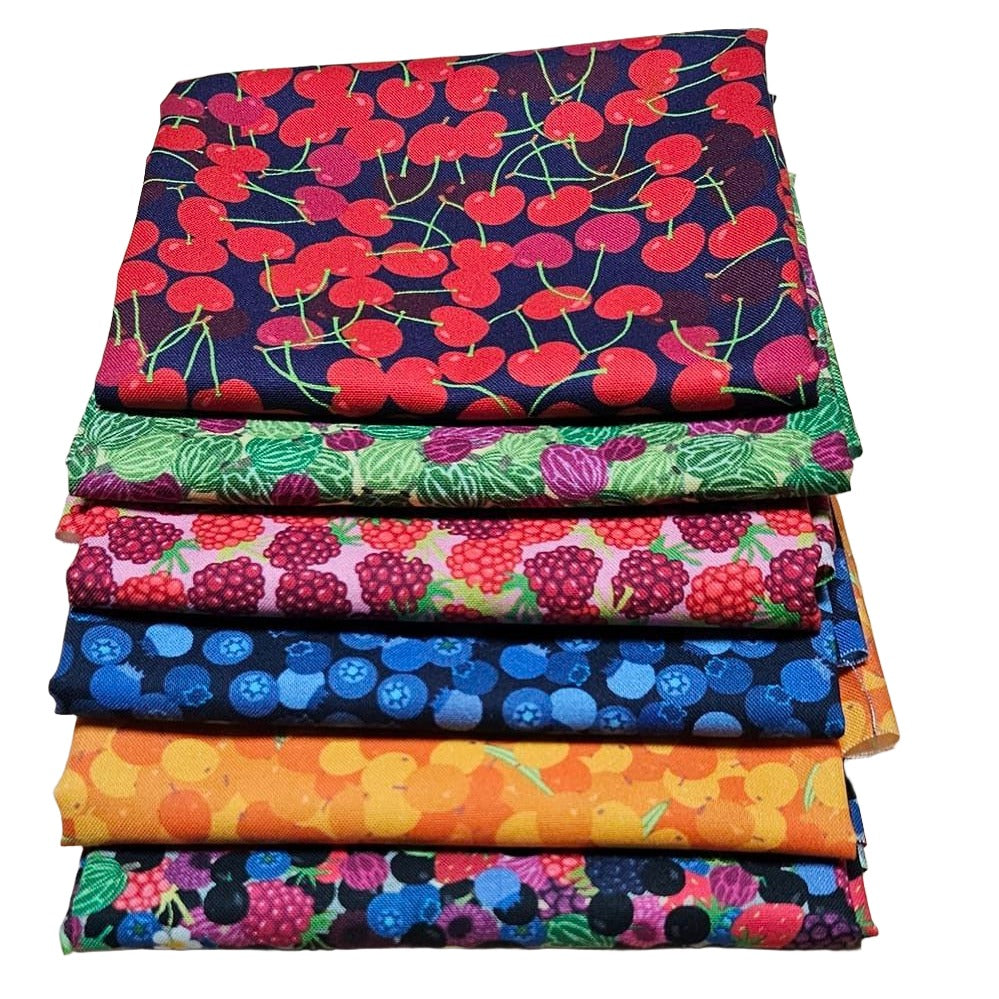 Fat Quarter Bundle - Feeling Fruity - 100% Cotton Fabric Bundle