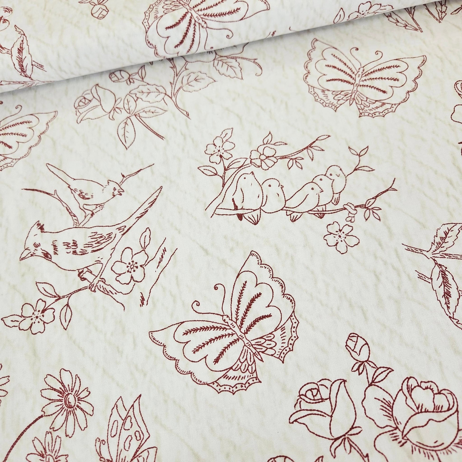 Windham Fabrics - Redworks by Mary Koval 100% Cotton Fabric