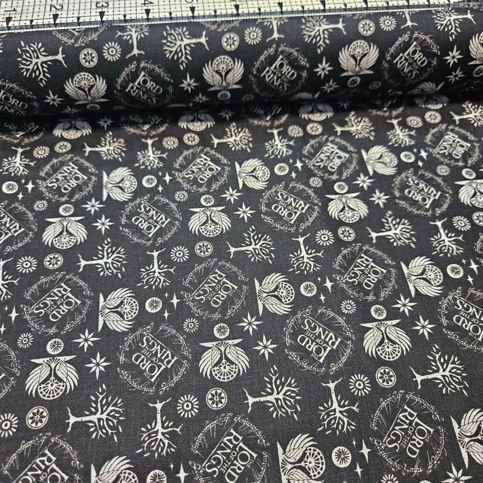 Camelot Cottons - Lord of the Rings Middle Earth Emblem 23220205 100% Cotton Fabric
