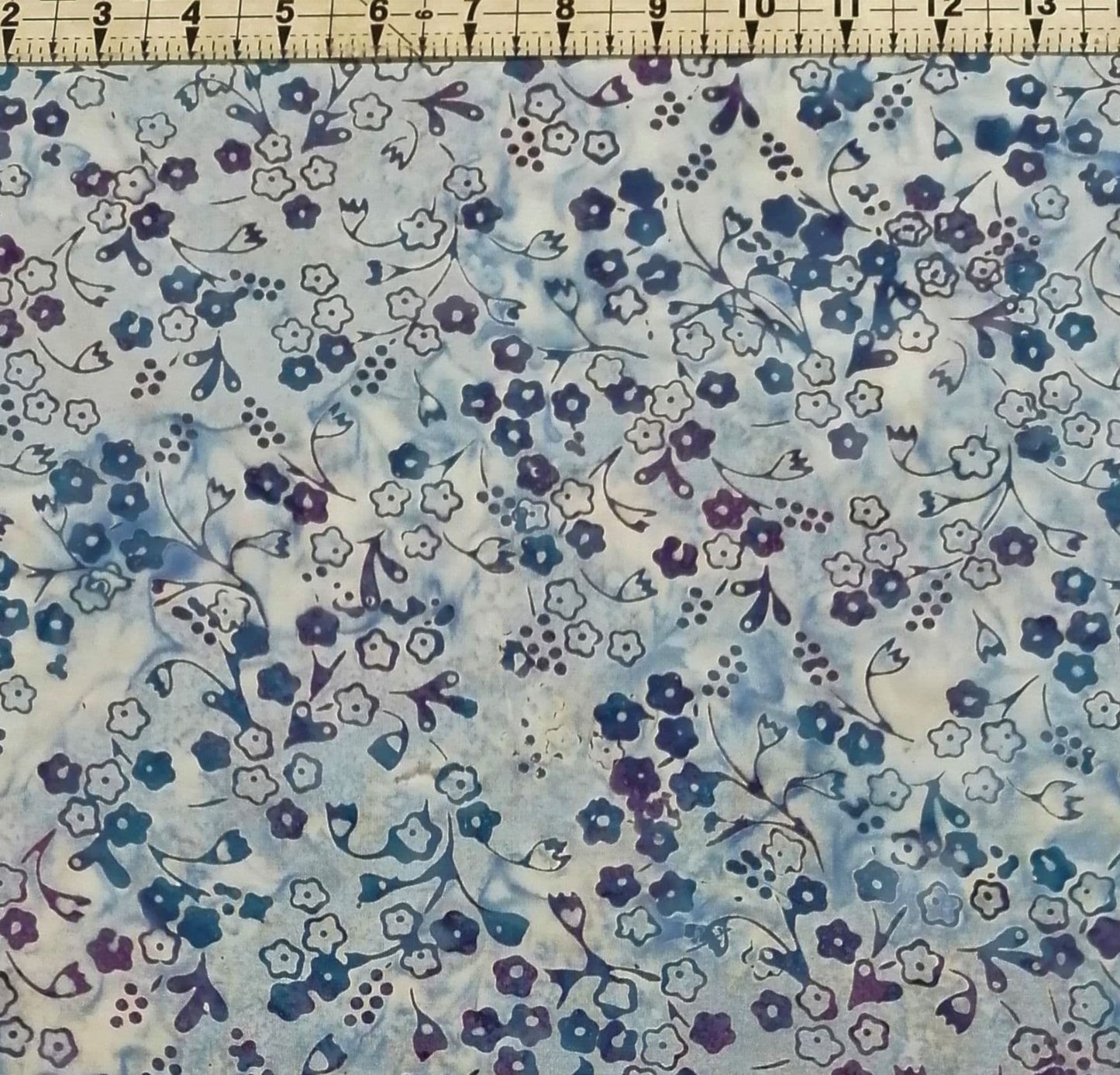 Hoffman - Bali Batiks Handpaints Blossoms Agate 100% Cotton Fabric