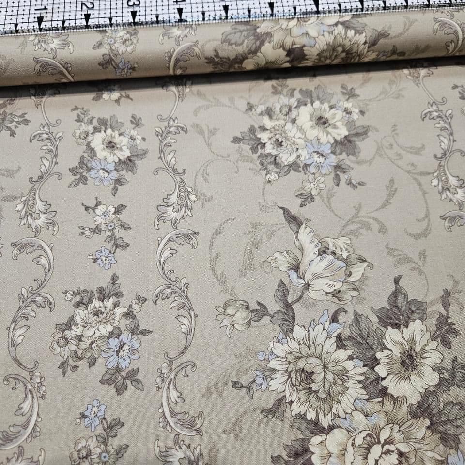 Quilt Gate - Gentle Flowers Border GF5940-12 100% Cotton Fabric