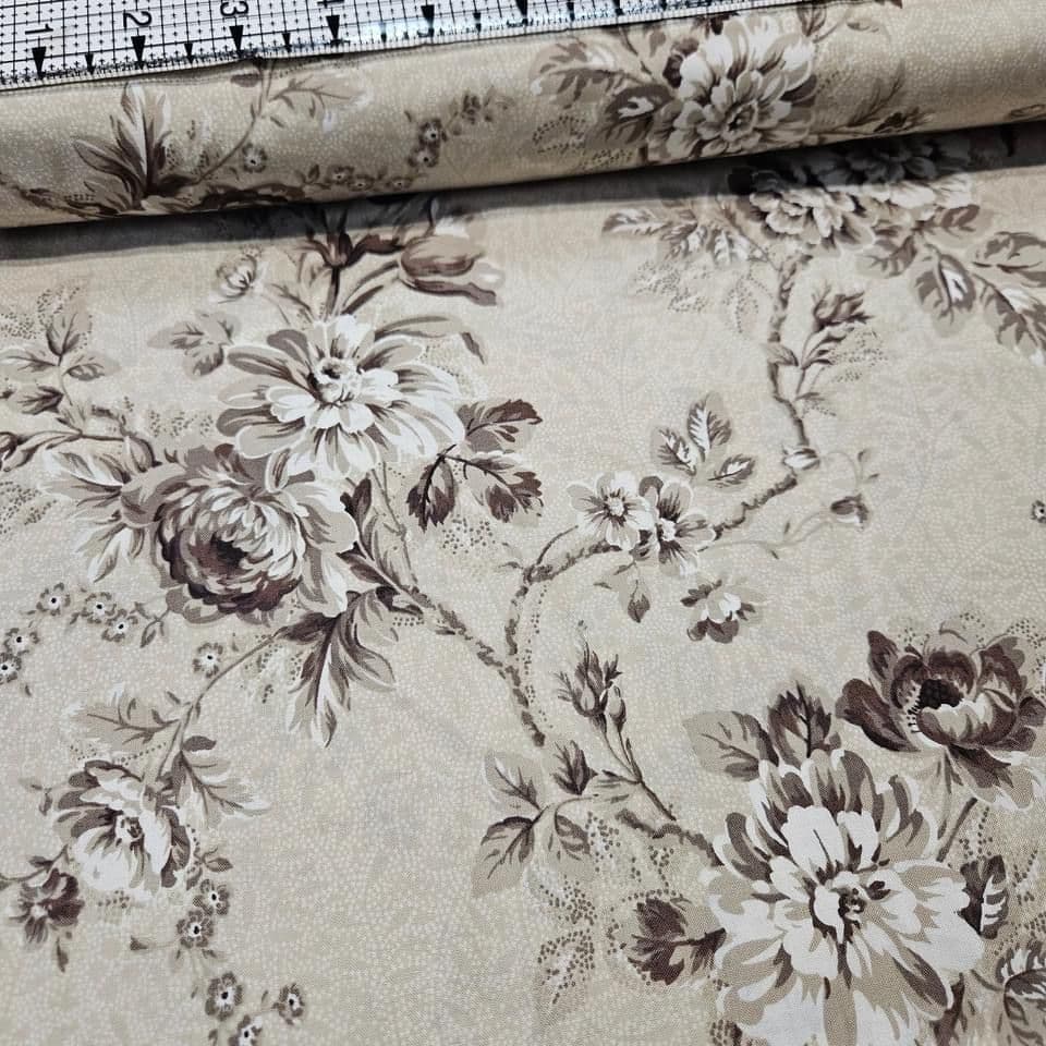 Quilt Gate - Gentle Flowers Ornate GF5930-11 100% Cotton Fabric
