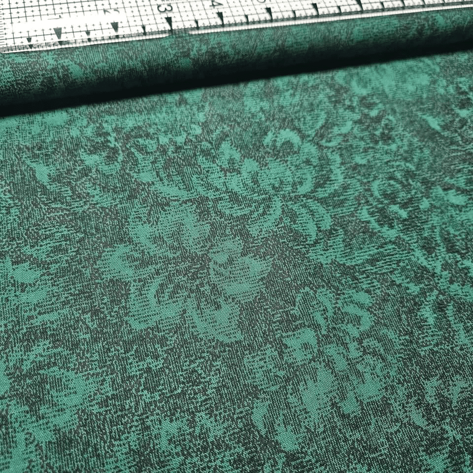RJR Fabrics - Delhi by Jinny Beyer Tonal Flora Green 2449-004 100% Cotton Fabric - Crafts and Quilts