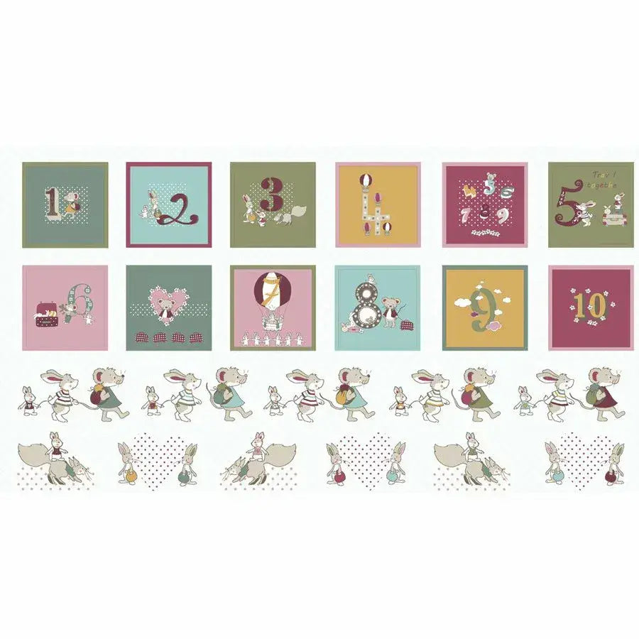 Stof - Count on Me Book Fabric Panel
