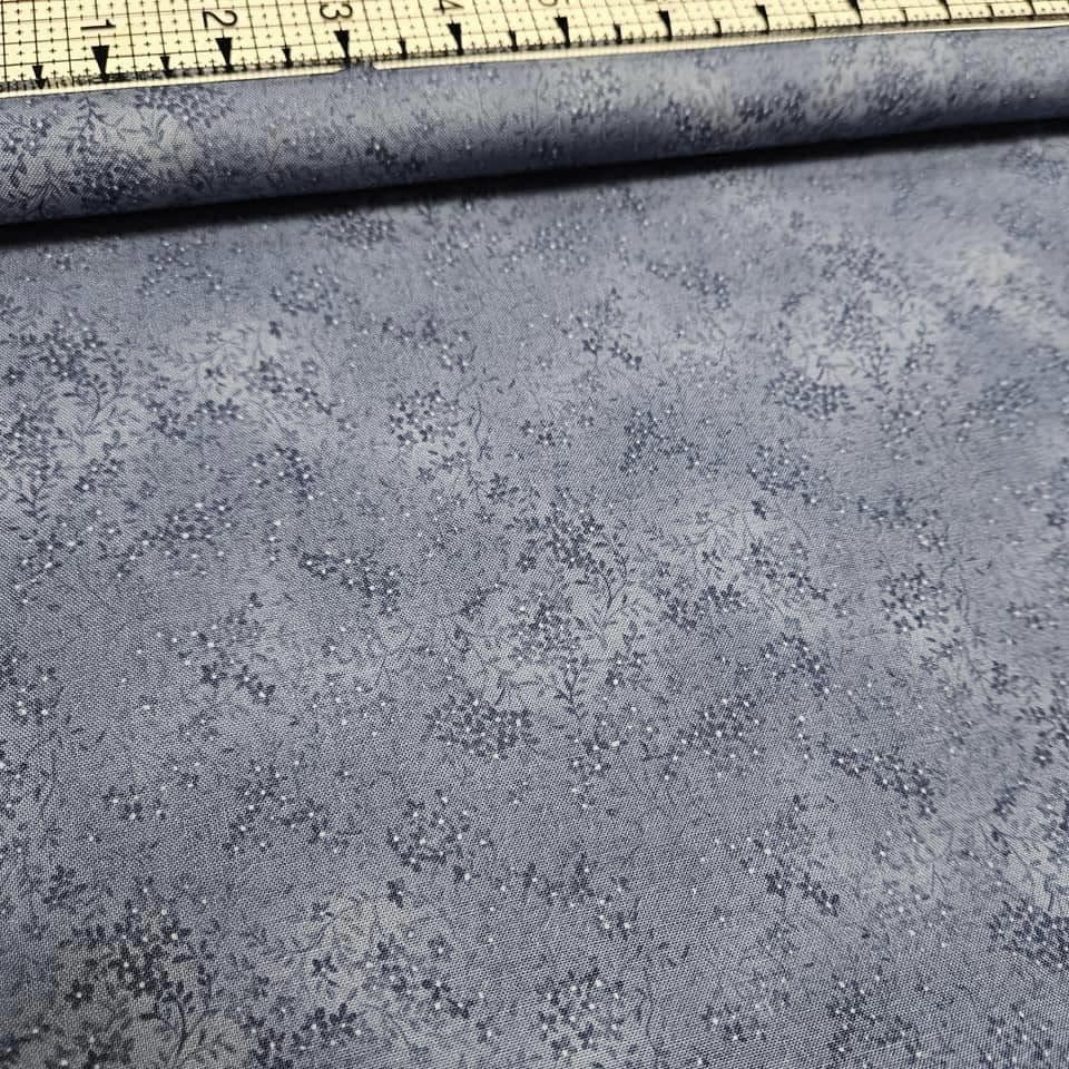 Stof - Quilters Basic Perfect Blue MCS13-50 100% Cotton Fabric