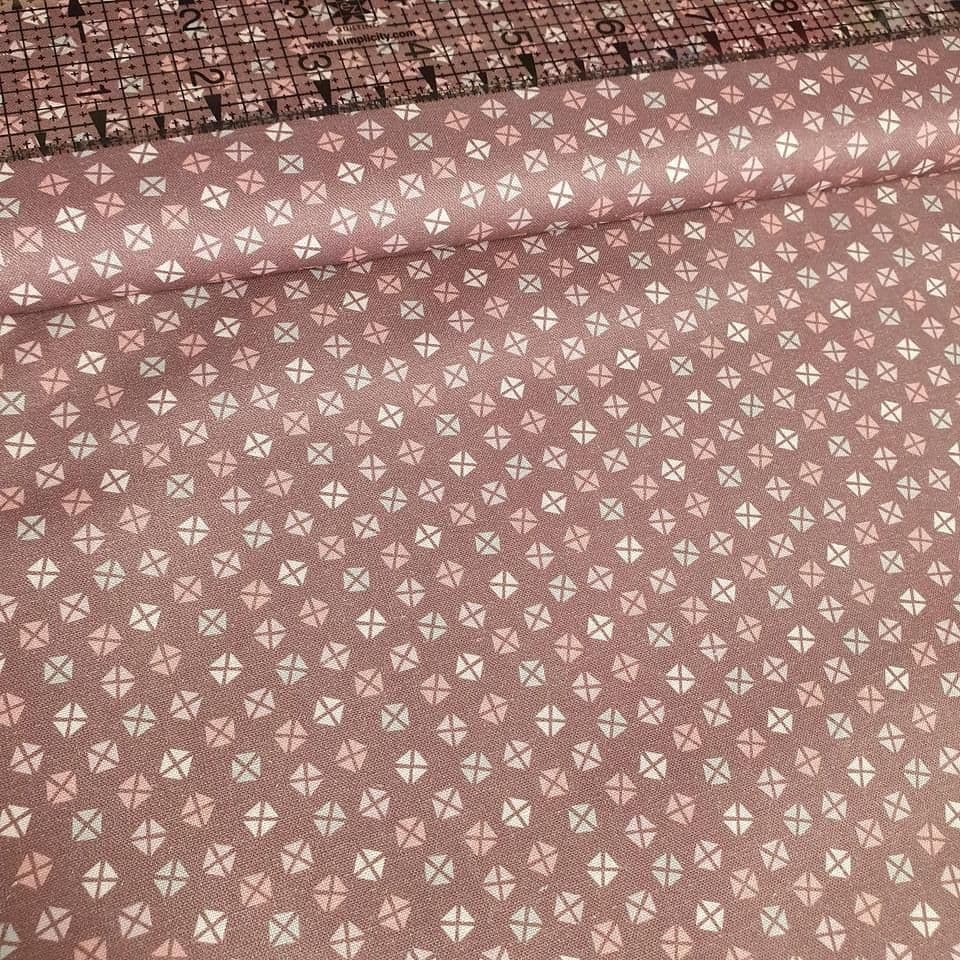 Stof - Zoo Around Mauve Blender 100% Cotton Fabric