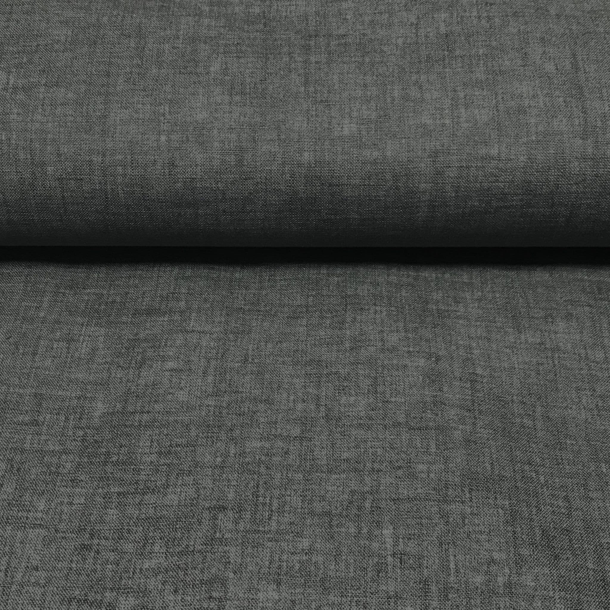 PU Backed Storm System Linen - Grey 57" Wide Fabric