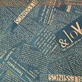 Windham Fabrics - Newsprint Blue 36530B-7 100% Cotton Fabric - Crafts and Quilts