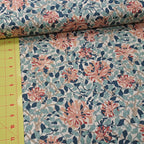 The Original Morris and Co - Honeysuckle Aqua PWWM057 - 100% Cotton Fabric by Free Spirit