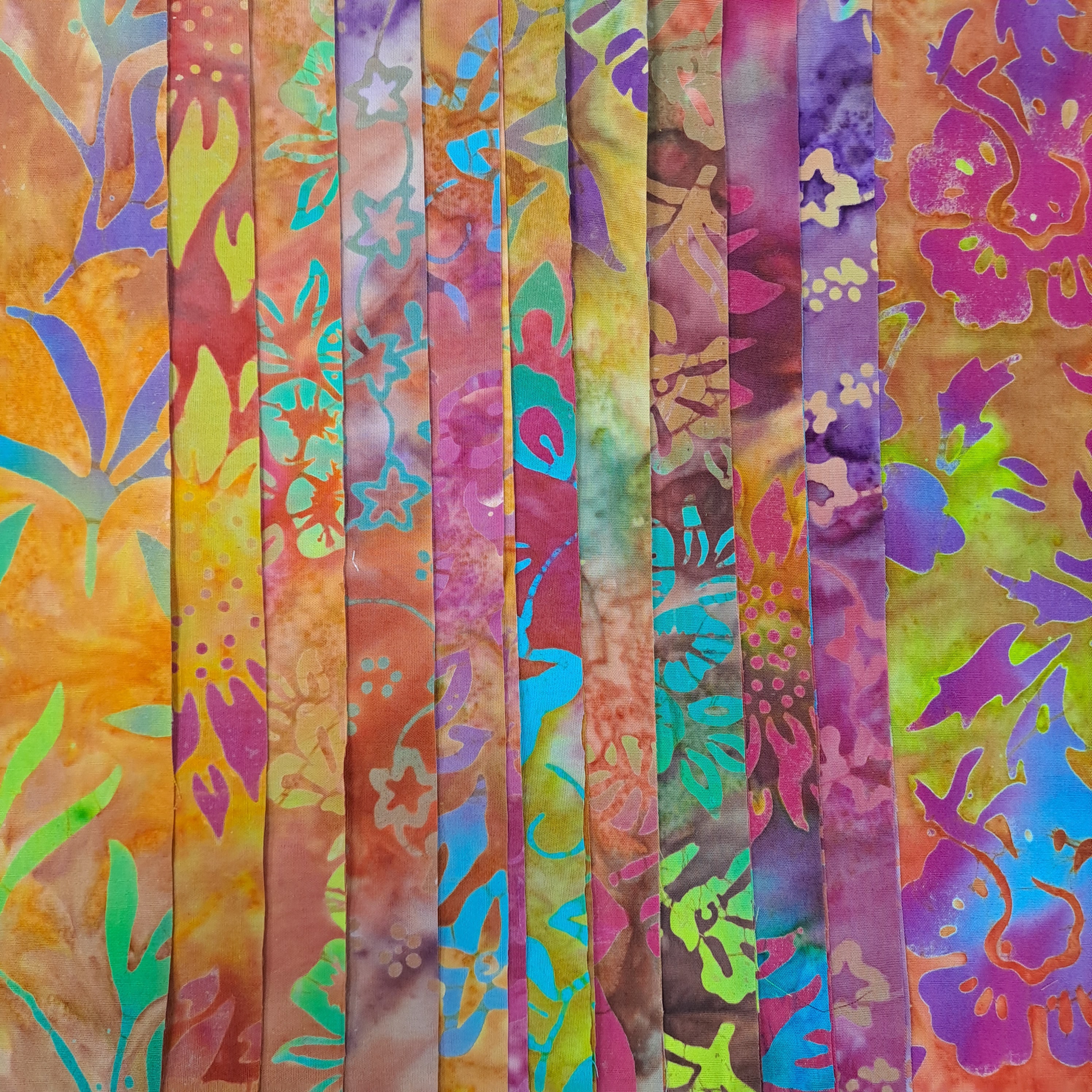 Layer Cake - Indonesian Bali Batik Light - Twenty 10" Squares 100% Cotton Fabric Bundle