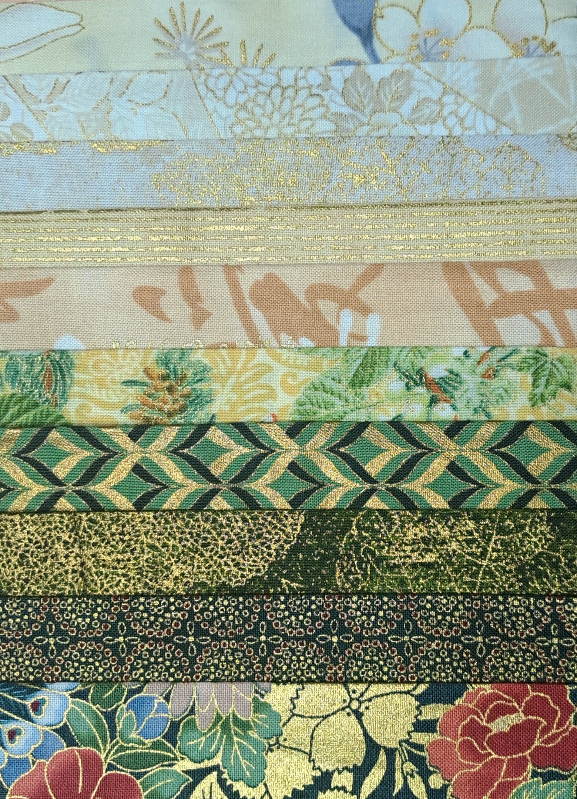 5" Charm Roll - Garden Metallics