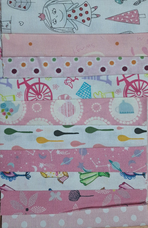 5" Charm Roll - Pink Princess - Crafts and Quilts