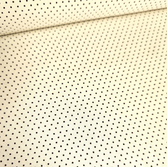 Poplin - Pin Dot Neutral 100% Cotton Fabric Yard