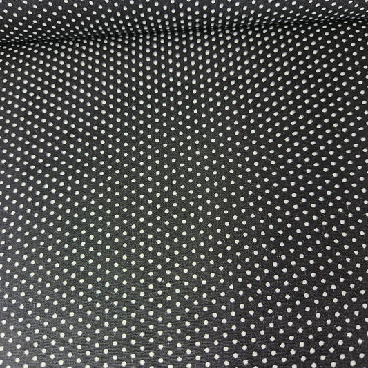 Poplin - Pin Dot Black 100% Cotton Fabric Yard