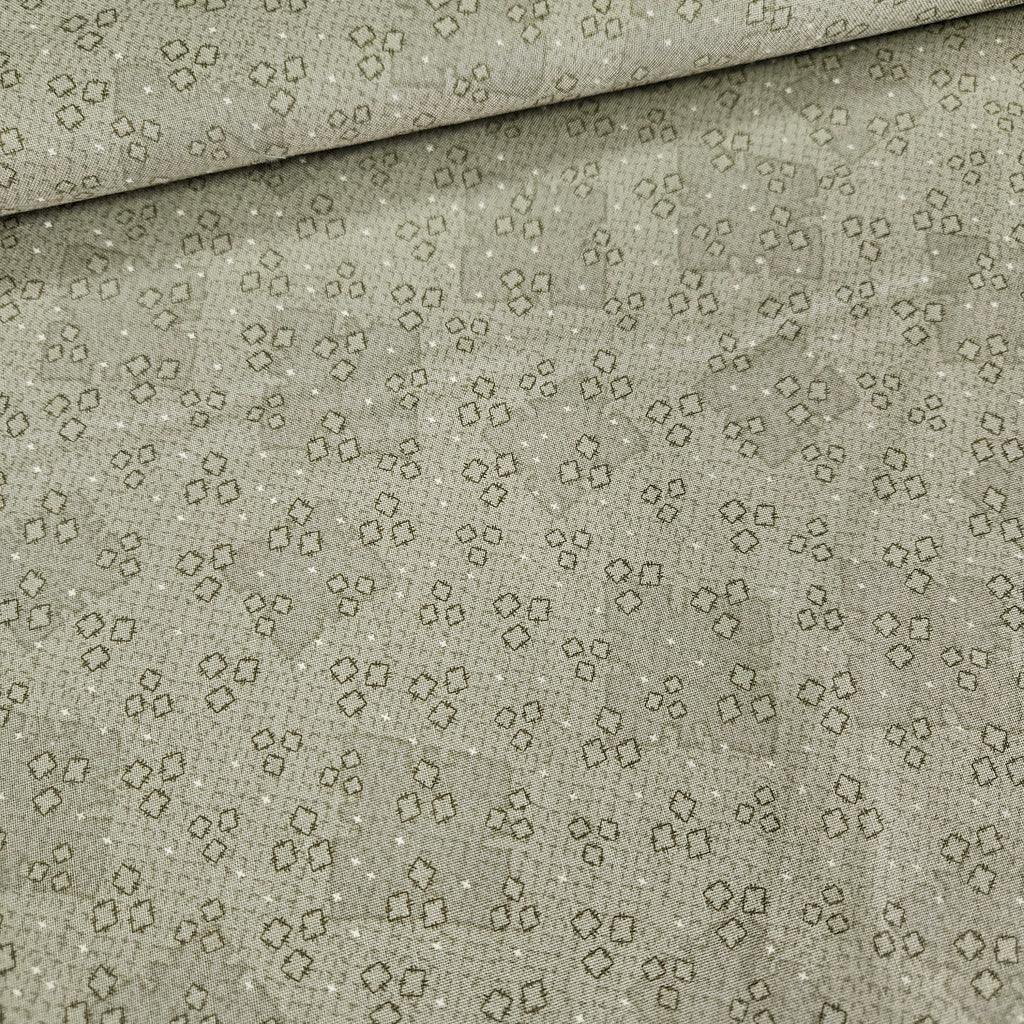 RJR Fabrics - My Hearts at Home by Lynette Anderson Khaki 100% Cotton Fabric