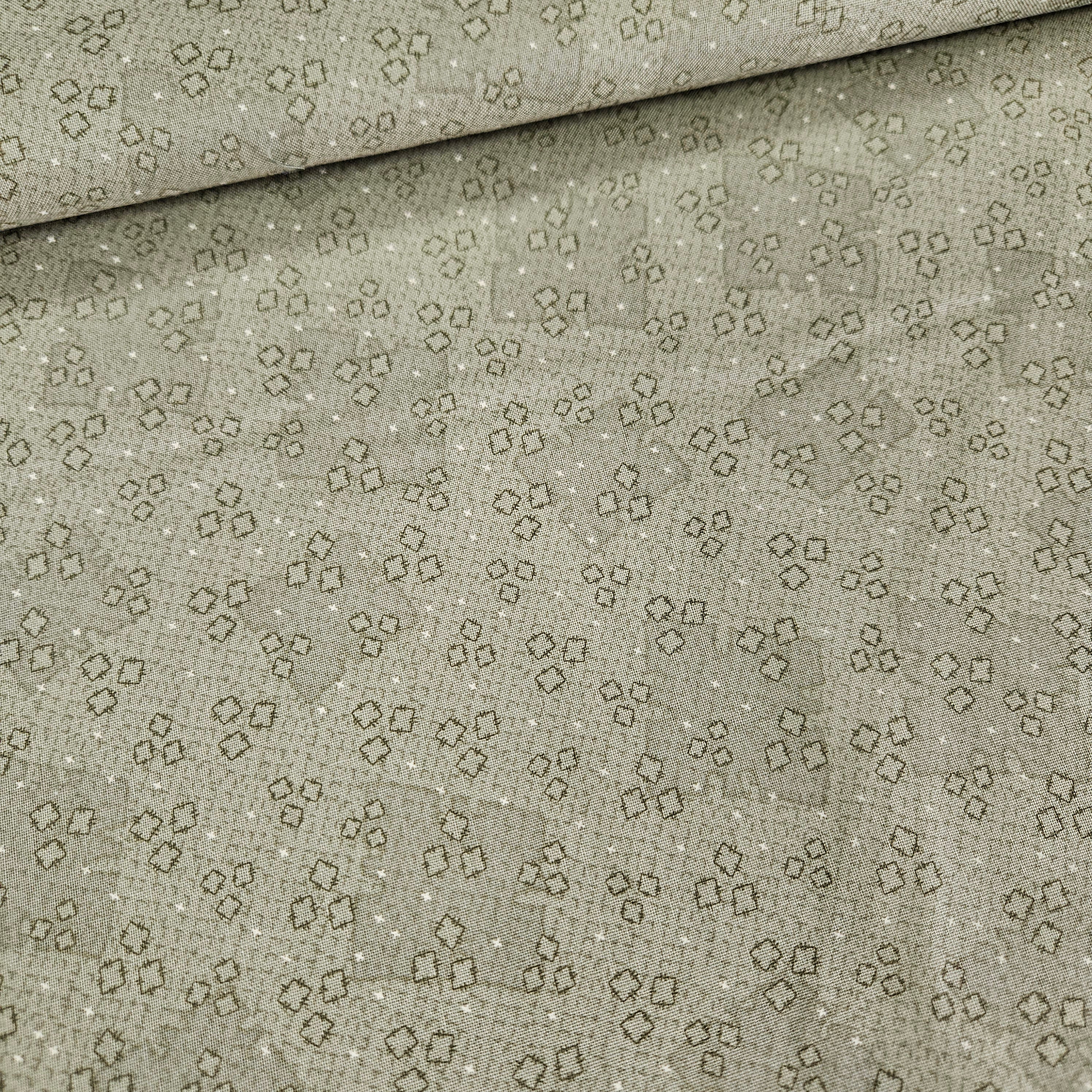 RJR Fabrics - My Hearts at Home by Lynette Anderson Khaki 100% Cotton Fabric
