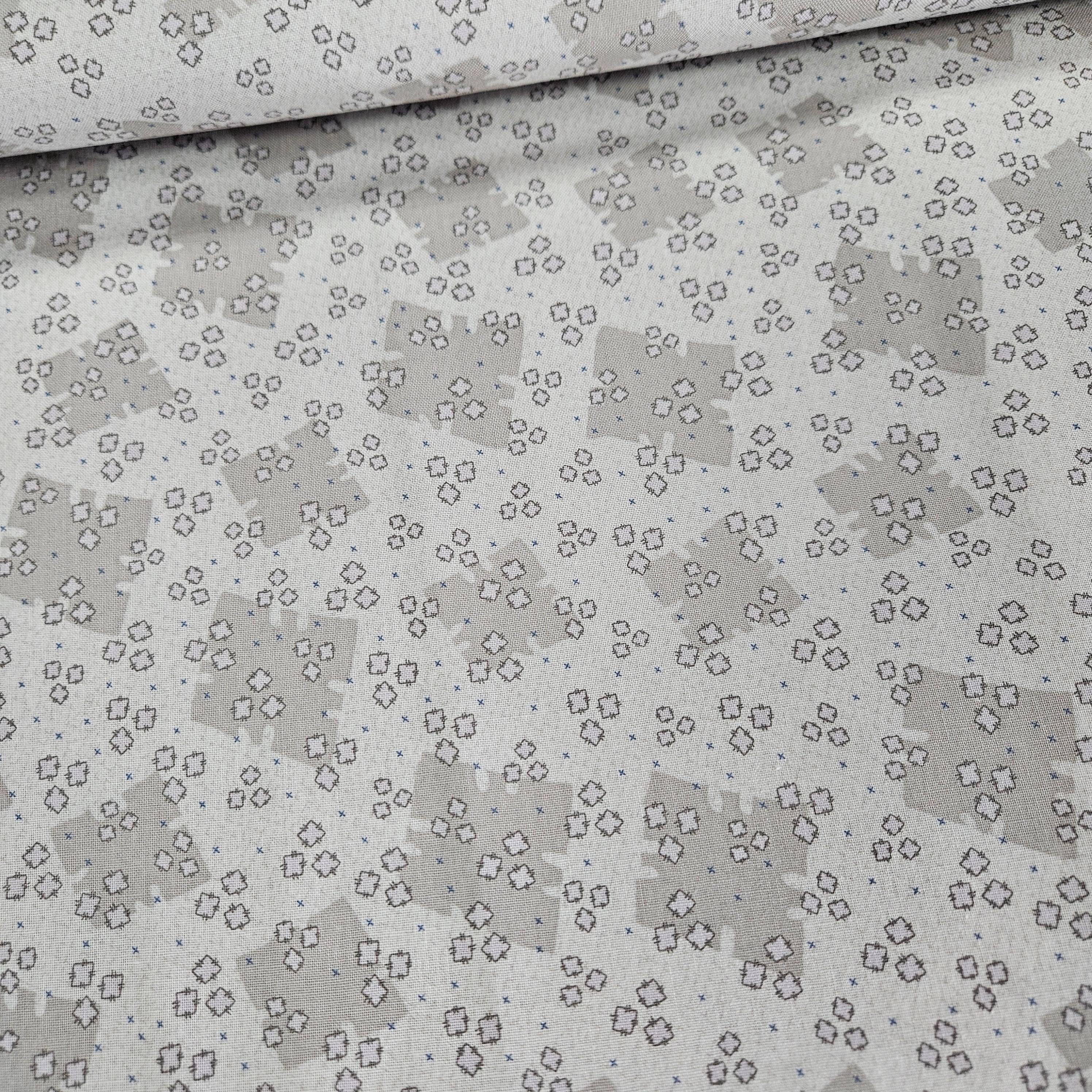 RJR Fabrics - My Hearts at Home by Lynette Anderson Grey 100% Cotton Fabric