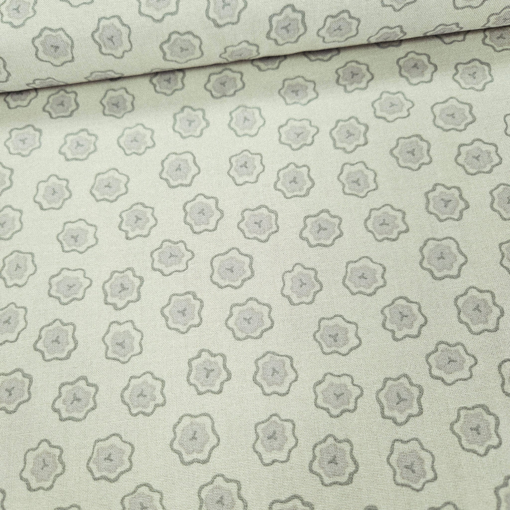 RJR Fabrics - Sand and Stone by Thimbleberries Flower Khaki Tonal 100% Cotton Fabric