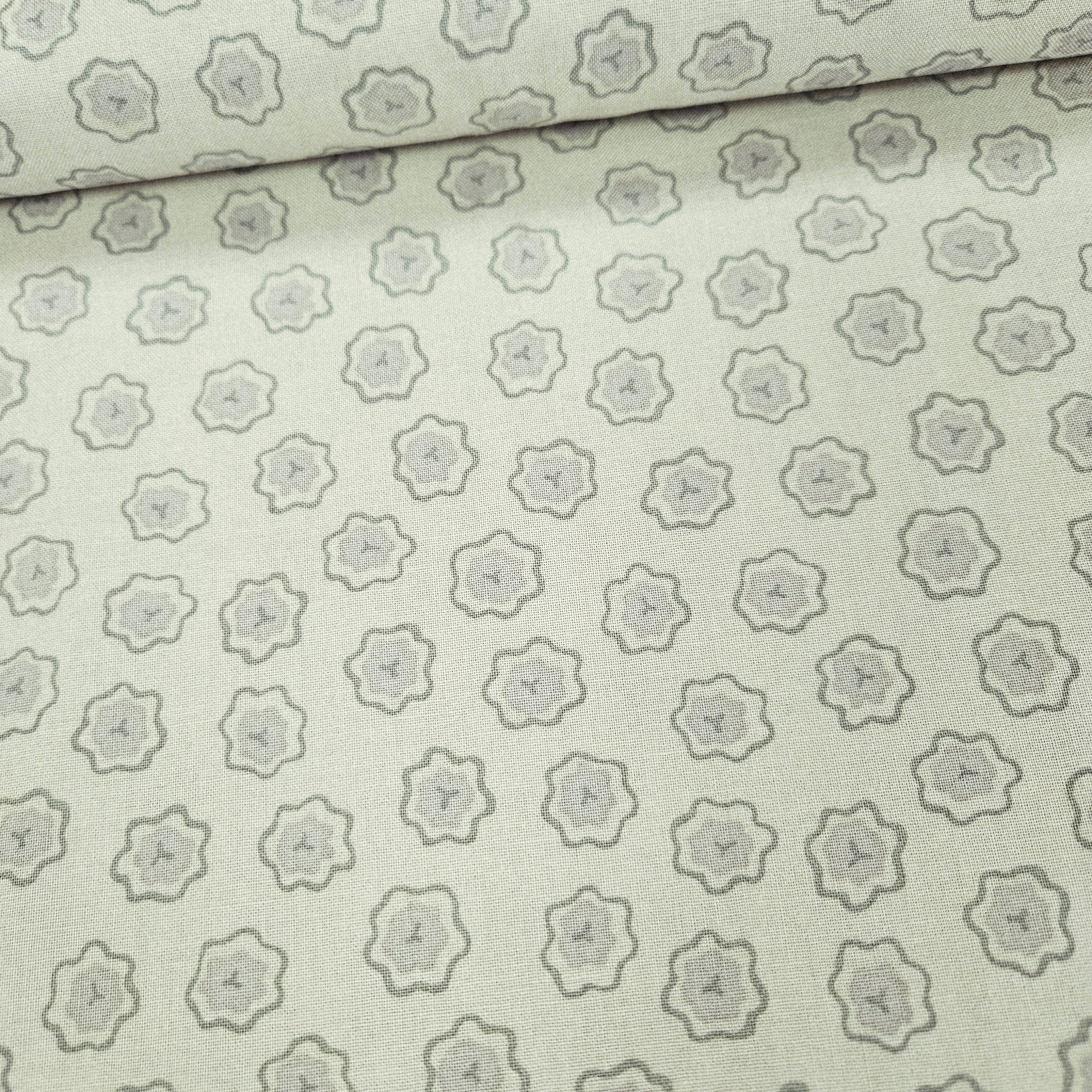 RJR Fabrics - Sand and Stone by Thimbleberries Flower Khaki Tonal 100% Cotton Fabric
