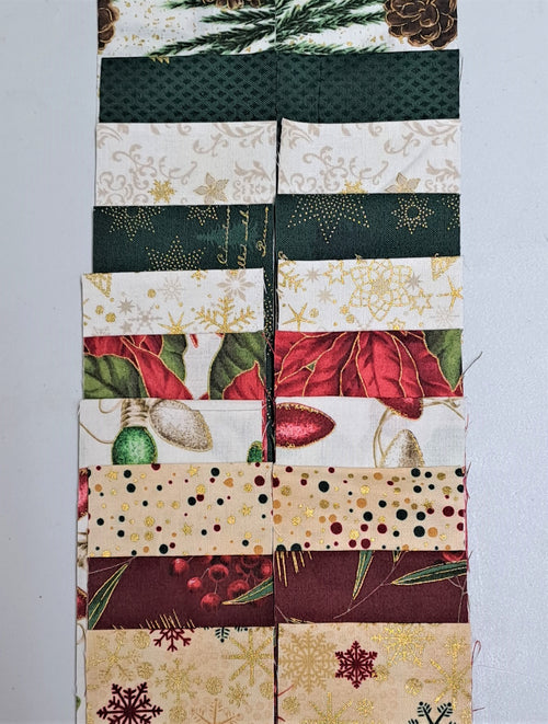 2.5" Jelly Roll - Christmas Metallics - Crafts and Quilts