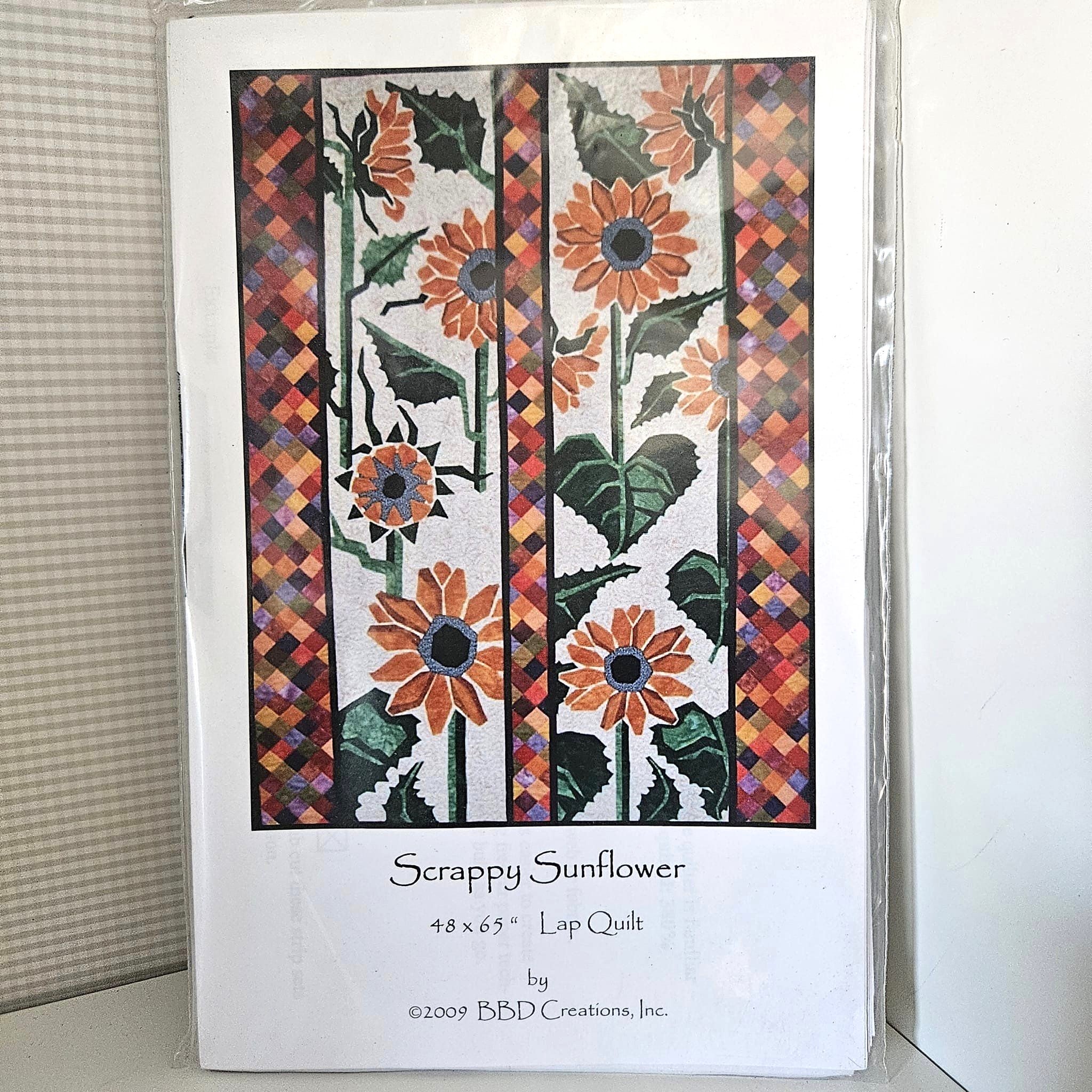 BBD Creations - Scrappy Sunflower Lap Quilt Pattern