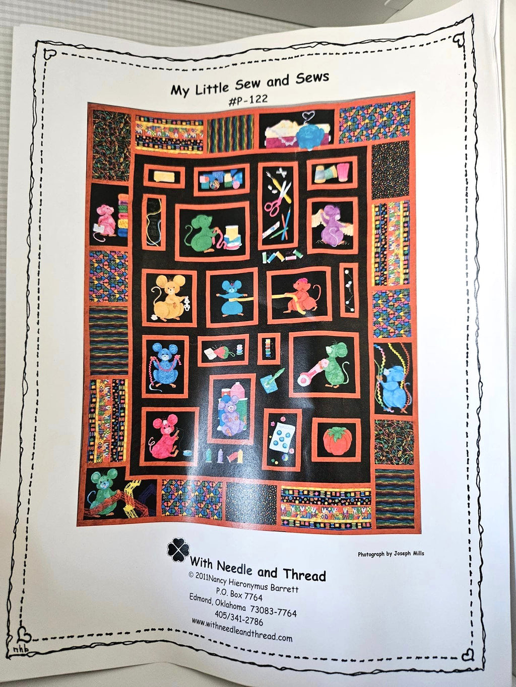 With Needle and Thread - My Little Sew and Sews Quilt Pattern
