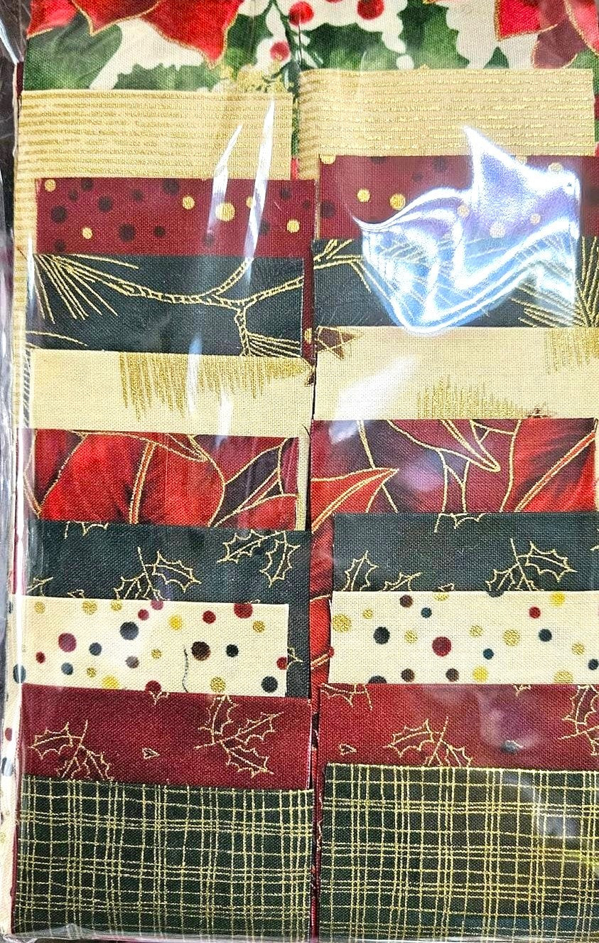 2.5" Jelly Roll - Christmas Metallics