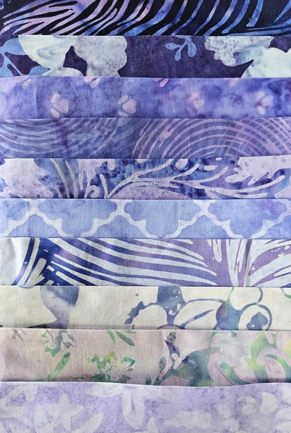 5" Charm Roll - Hoffman Bali Batik Blend Purple