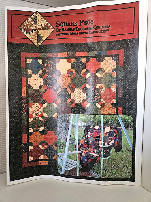 Kansas Troubles Quilters - Square Pegs Quilt Pattern