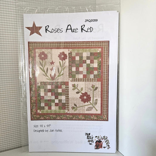 Jan Patek Quilts - Roses are Red Quilt Pattern