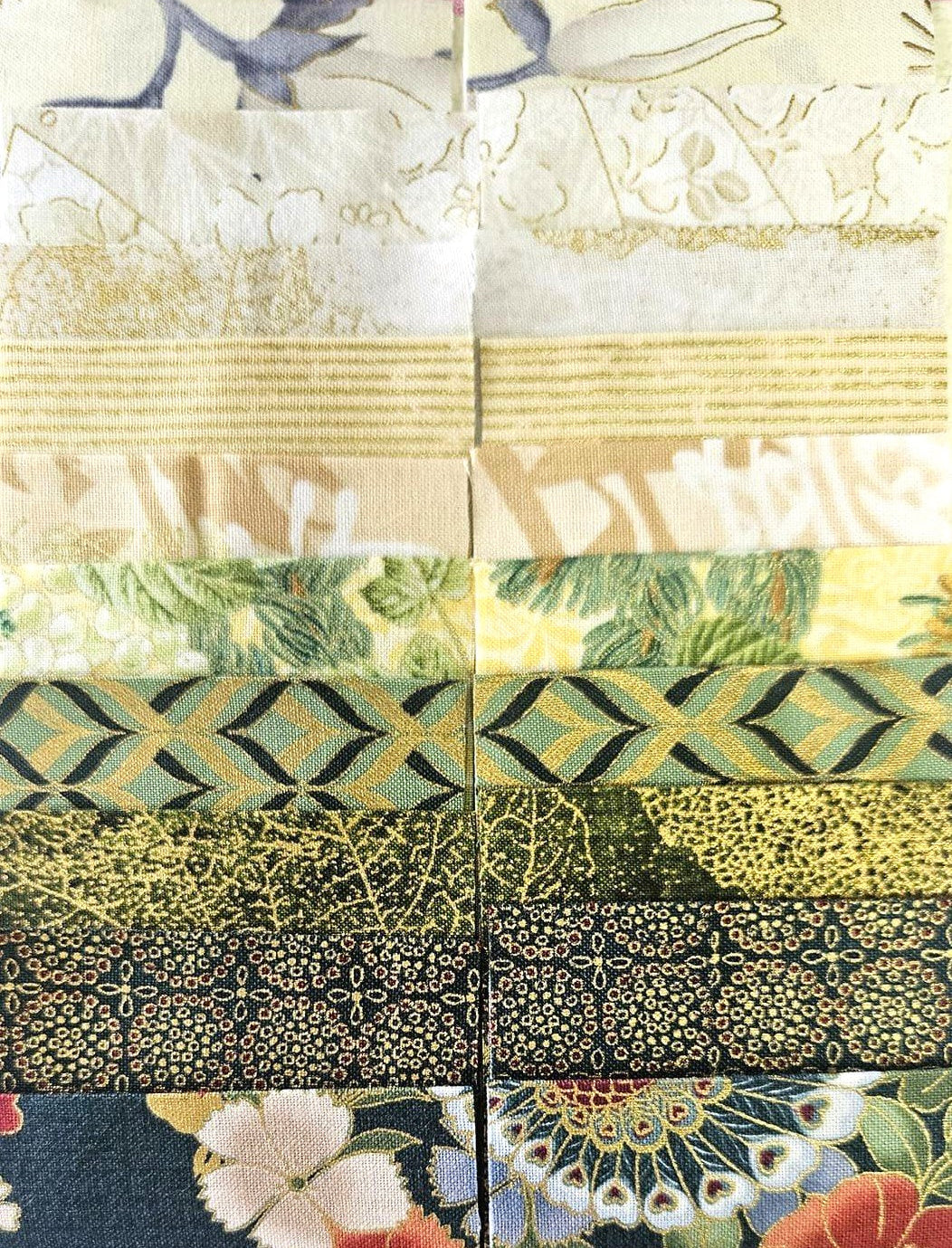2.5" Jelly Roll - Garden Metallics