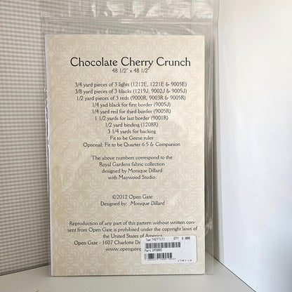 Open Gate - Chocolate Cherry Crunch Quilt Pattern