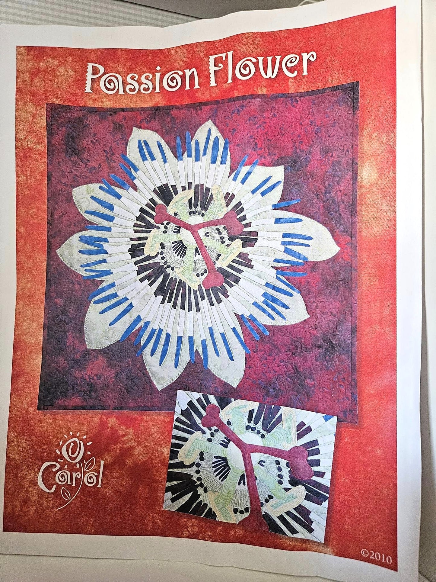 O Carol - Passion Flower Wallhanging Pattern