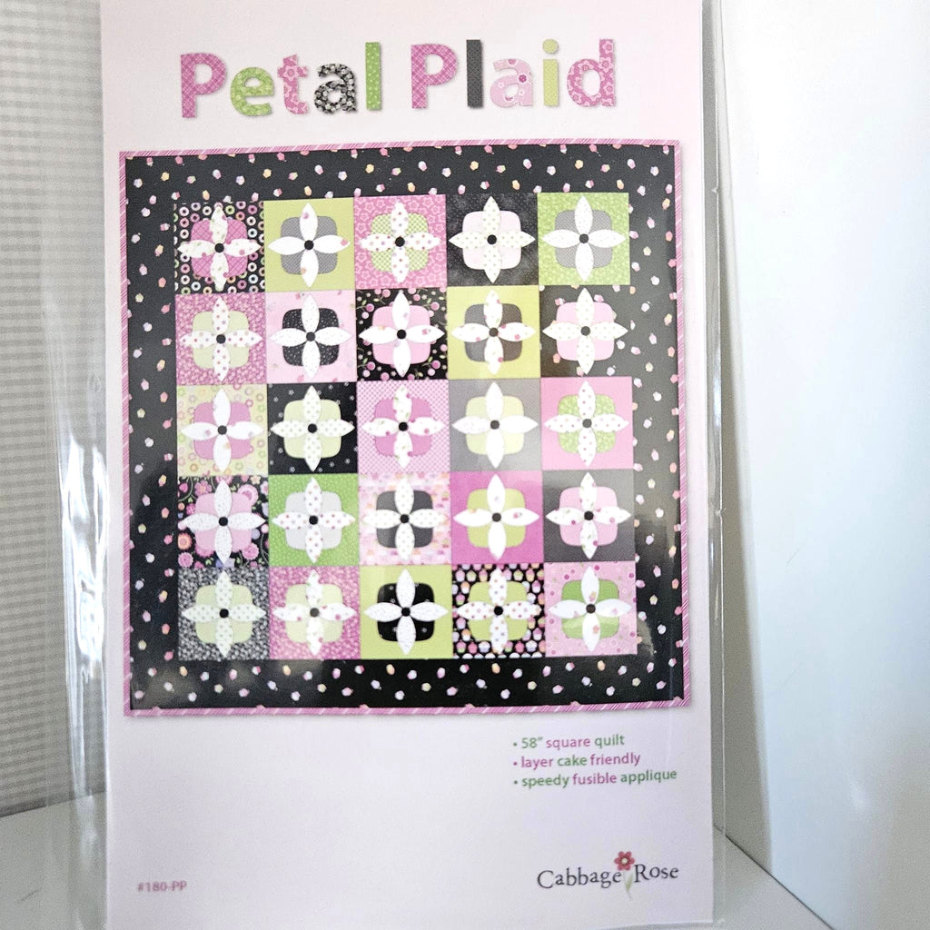 Cabbage Rose - Petal Plaid Quilt Pattern