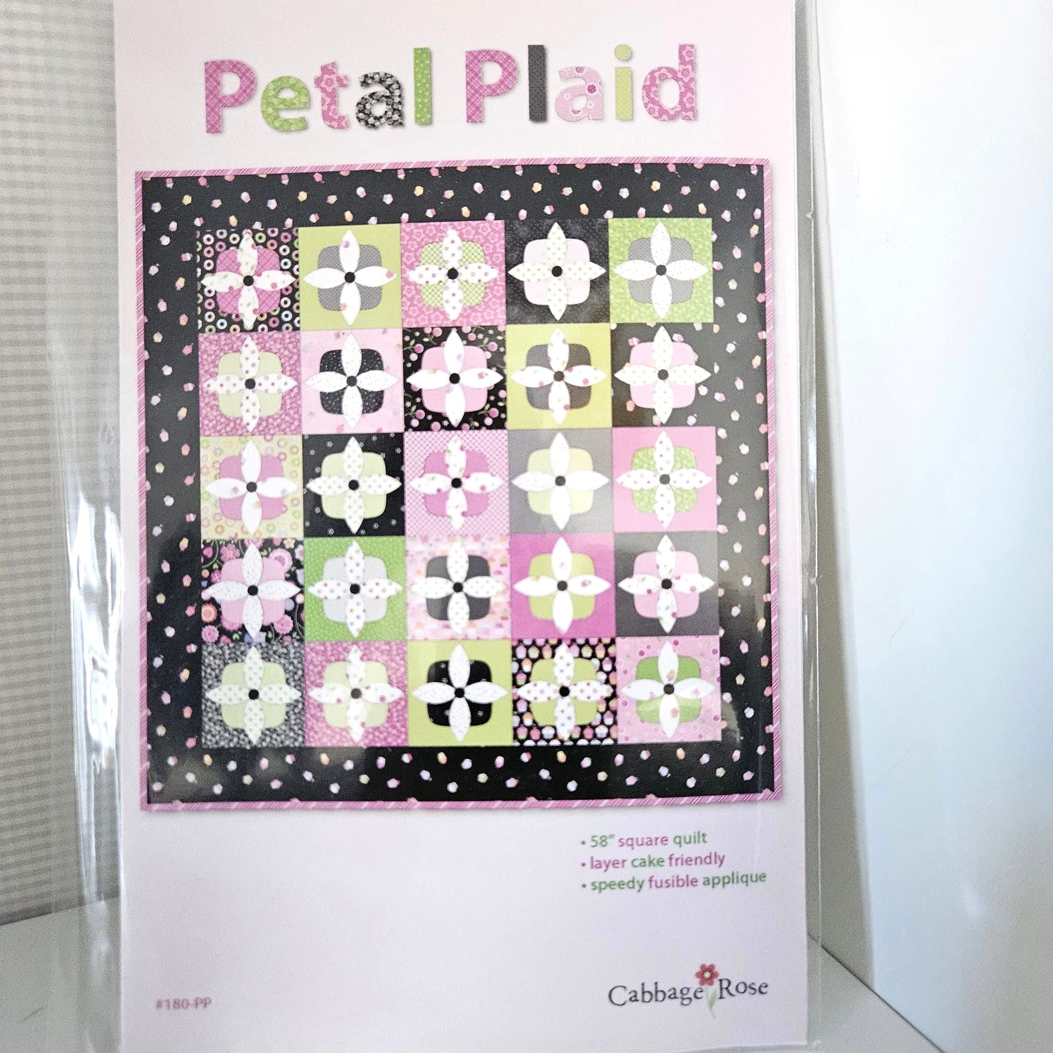 Cabbage Rose - Petal Plaid Quilt Pattern