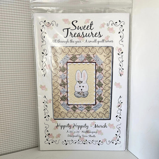 Sweet Treasures - Hippity Hoppity March Wallhanging Pattern