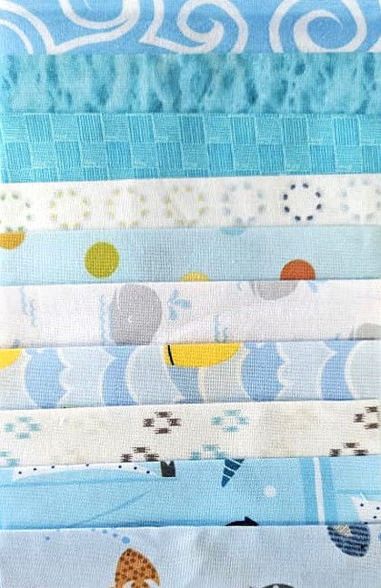 5" Charm Roll - Children's Nautical Blues
