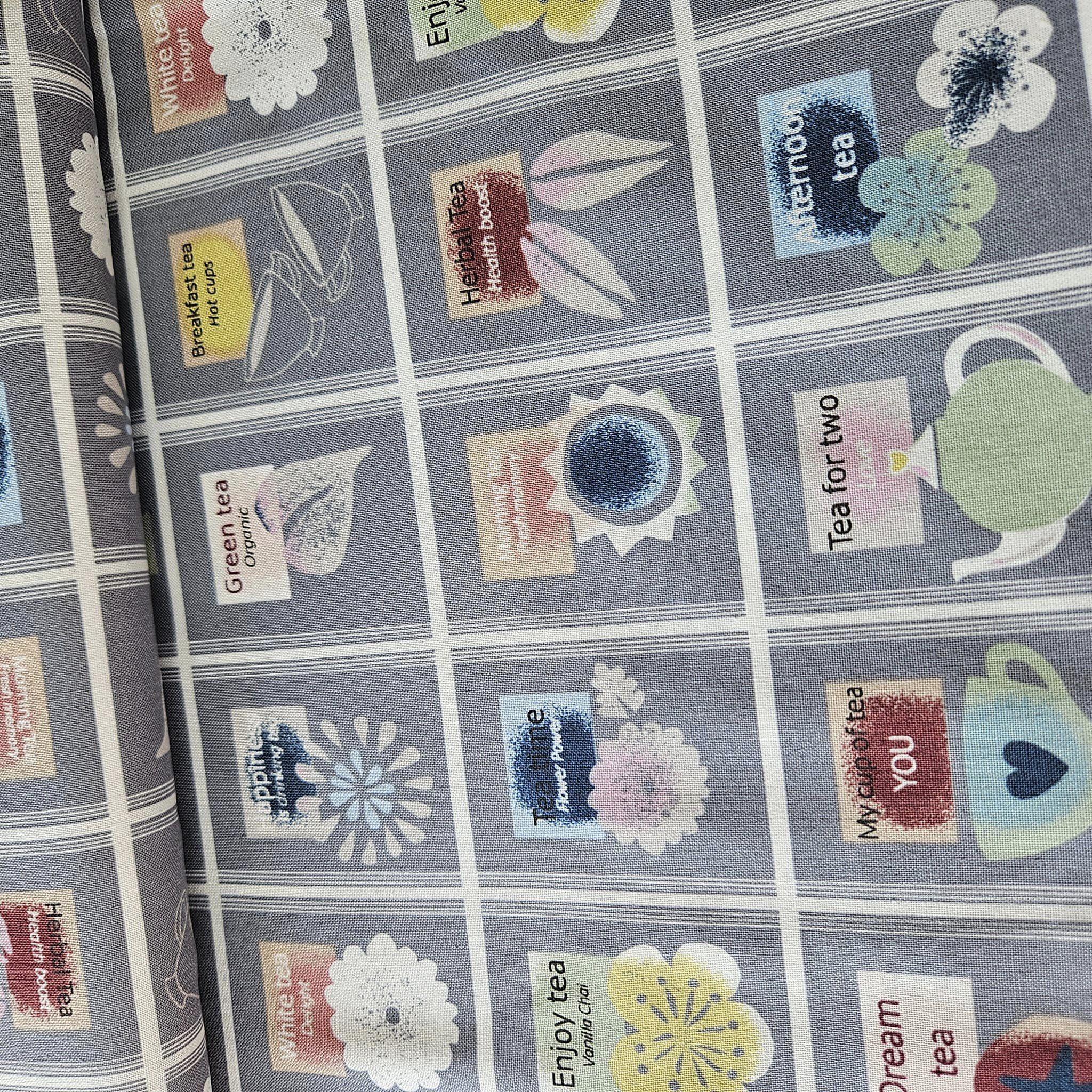 Stof - Five OClock Tea Squares 100% Cotton Fabric
