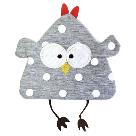 Quilted Sew-on Applique - Owl Large