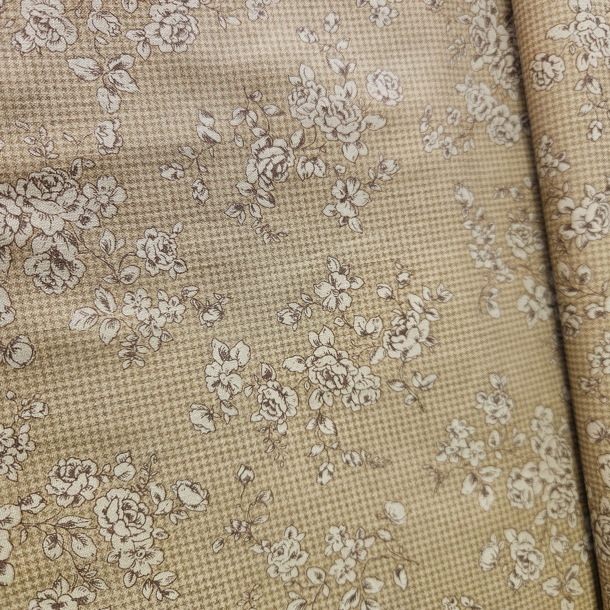Quilt Gate - Mary Rose Brown MK2140-16 100% Cotton Fabric