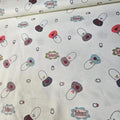 Stof - Sweet Princess Handbags Neutral 100% Cotton Fabric