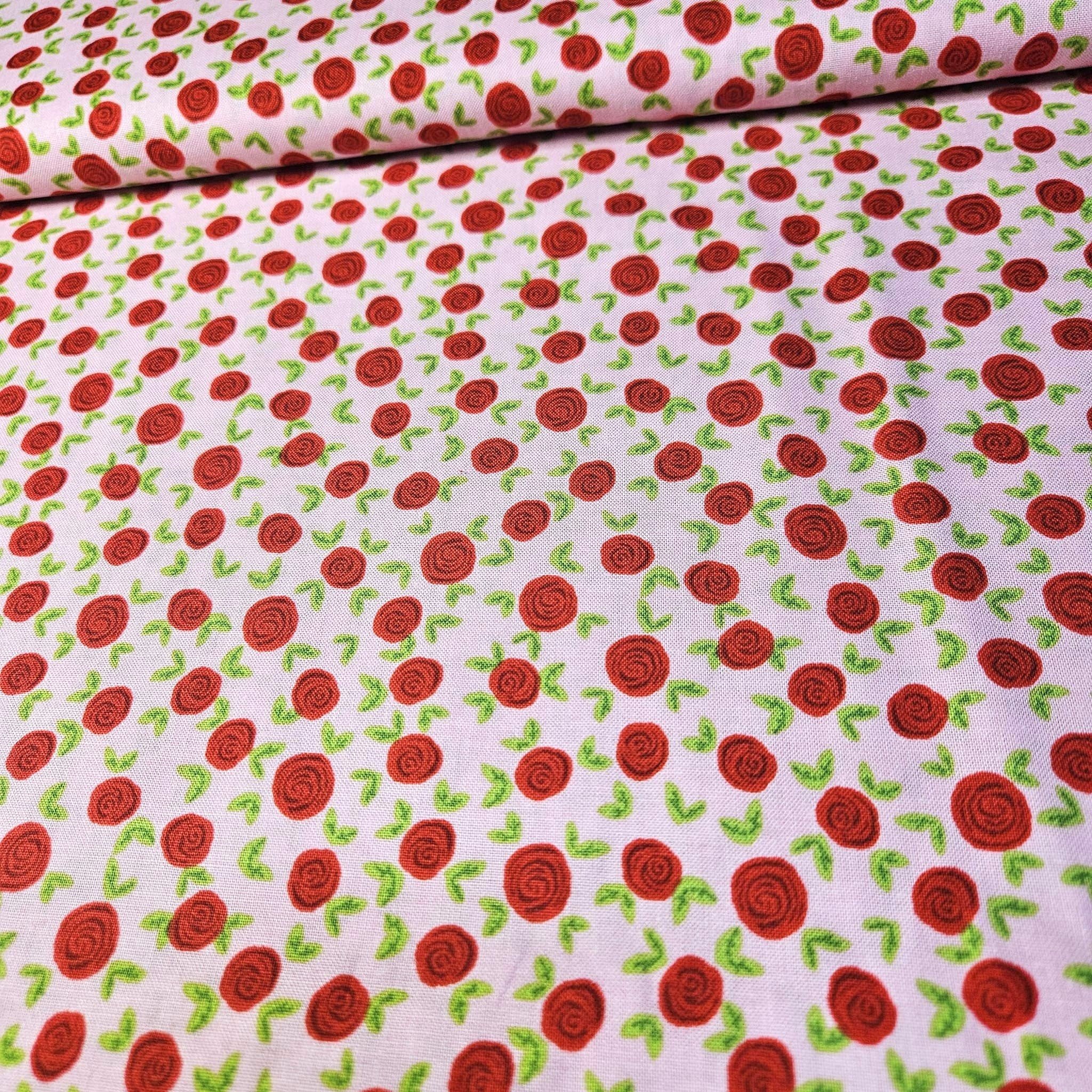 Stof - Sweet Princess Rose Pink 100% Cotton Fabric