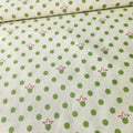 Stof - Sweet Princess Crown Spot Neutral Sage 100% Cotton Fabric