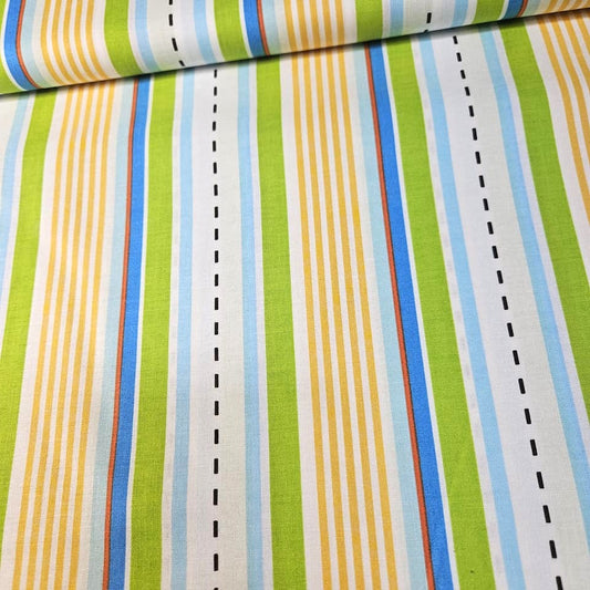 Michael Miller - Les Monsieurs Stripe 100% Cotton Fabric