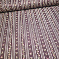 Stof - Vintage Roses Plum Border Rose 100% Cotton Fabric - Crafts and Quilts