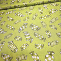 Loralie Harris - Candy Tasties White on Green 100% Cotton Fabric