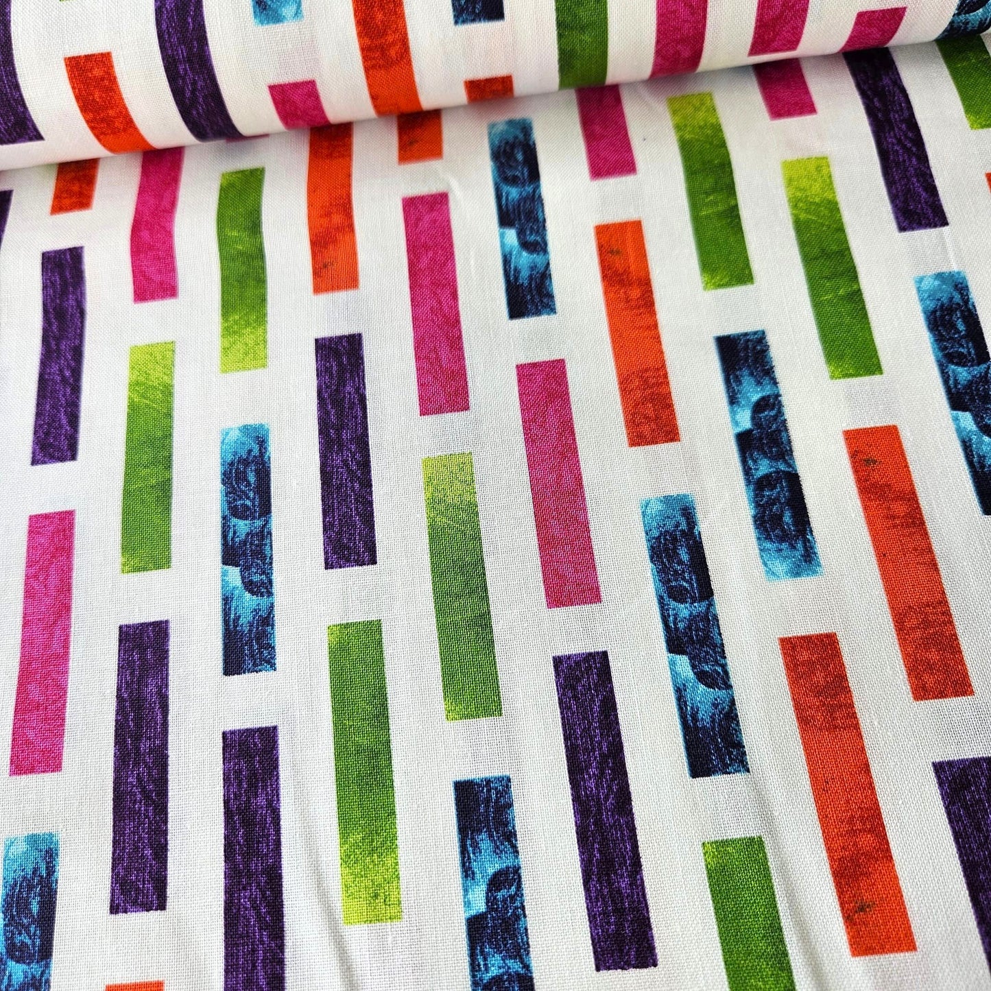 Stof - Murano Stripe Multi 100% Cotton Fabric